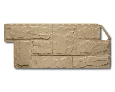 фото Фасадная панель (АП) Гранит ЭКО Бежевый 1130*480*23 мм (раб.размер 1010*450)