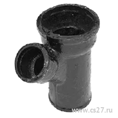 Фото №0 Тройник чугунный косой 45° 100 х 50