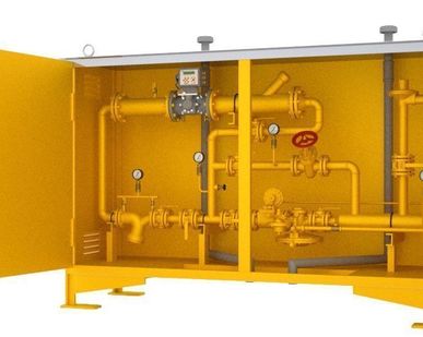 фото Газорегуляторный пункт шкафной с узлом учета (ГРПШ с РНДК)