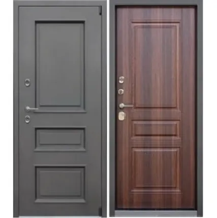 Фото №0 Входная дверь Термо Айсберг муар коричневый-дуб Коньяк