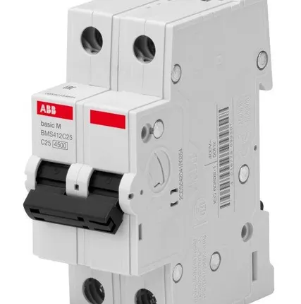 Фото №0 Выключатель автоматический модульный 2п C 16А 4.5кА Basic M BMS412C16 ABB 2CDS642041R0164