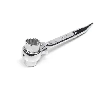 фото Ключ коликовый торцевой трещоточный 19х22 хром HORTZ