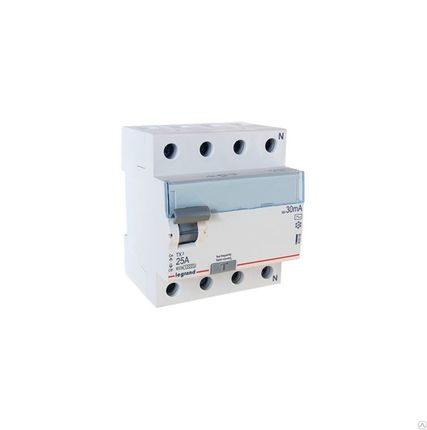 Фото №0 УЗО 4Р 25А 30мА TX3 Legrand