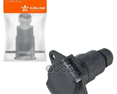 фото Розетка Прицепа/Тягача 24В Тип-N 7 Контактов Пластик (Гайка) AIRLINE арт. ATE-30