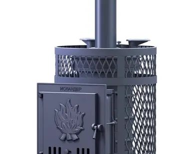 фото Чугунная печь для бани Искандер ЗК 25 Ураган