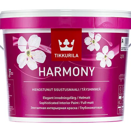 Фото №0 TIKKURILA Гармония А интерьерная краска 9л
