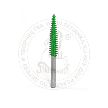 Фото №0 18T18L-50 - Конус, Ø хвостовика 3,2мм, Ø фрезы X 3,2мм, L фрезы 25,4мм (coarse/зеленая)