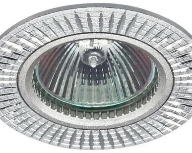 фото Светильник KL32 AL/SL алюм. MR16 12/220В 50Вт GU5.3 d80мм серебр. ЭРА C0043813