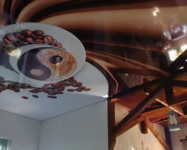 фото Фотопечать на натяжном потолке