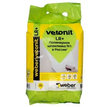 Фото №0 Полимерная шпаклевка финиш Ветонит ЛР+ 3КГ фасовка