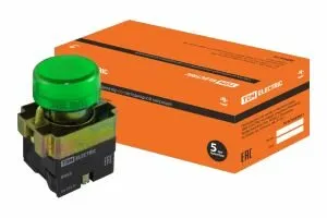 фото Лампа BV63 матрица d22 мм зеленыйTDM