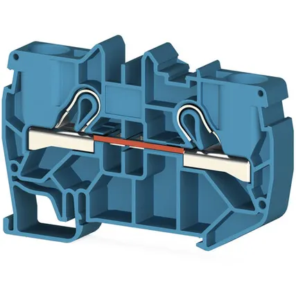 Фото №0 Klemsan Клеммник пружинный быстрозажимной (Push in), 10 мм.кв. (синий); PYK10