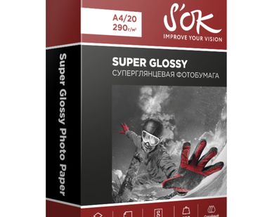 фото Бумага A4 20 шт. S'OK Super