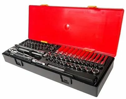 Фото №0 Набор торцевых головок 1/4" комбинированный, 73 предмета, JTC