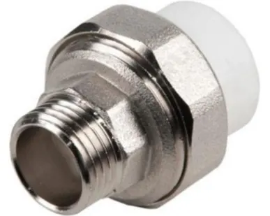 фото Соединитель американка ПП, наружная резьба, 32мм*5/4" РТП