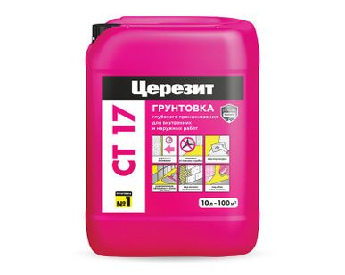 фото Грунтовка Ceresit СТ 17 морозостойкая, 10л