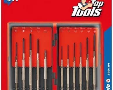 фото Отвертки прецизионные, набор 11 шт, магнитные BOX TopTools