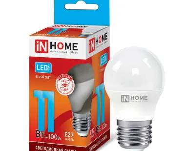 фото Лампа светодиодная LED-ШАР-VC 11Вт 230В E27 4000К 990лм IN HOME 4690612020617