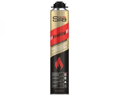 фото Пена монтажная огнестойкая SILA Pro B1 Firestop 65 SPFR65 (850 мл)