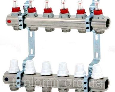фото Коллекторная группа 1"*3/4G STOUT 7 с расходомером SMS 0917 000007