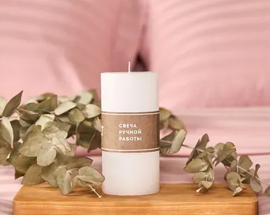 фото Свеча Fiamma классическая, белая