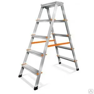 Фото №0 Алюминиевая стремянка эйфель дуэт 205