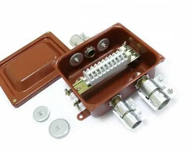 фото ЗЭТАРУС Коробка клеммная метал. для стальных труб 336*175*100 7вых. метал. (ККМТ-20) У3 IP31 ЗЭТАРУС