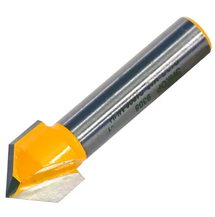 Фото №0 Фреза пазовая галтельная V-образная (12,7х13х44 мм; хвостовик 8 мм; 90°) Энкор (9308)