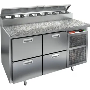 Фото №0 Стол холодильный для пиццы HICOLD PZ2-22/GN (1/6H) КАМЕНЬ