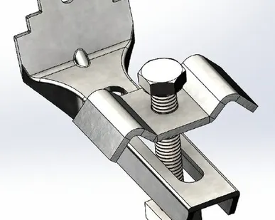 фото КРЕПЛЕНИЕ СК (СКОБА + БОЛТ + ГАЙКА + ПЛАНКА)