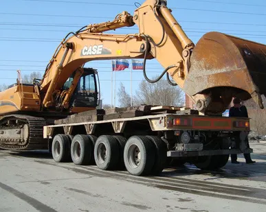 фото Перевозка негабарита тралом