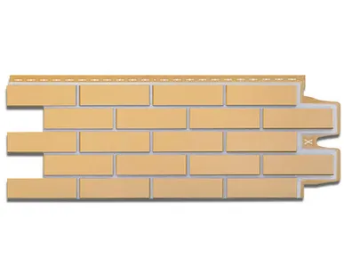 фото Фасадная панель Grand Line Клинкерный кирпич Премиум горчичный 1105*417 мм (раб.размер 968*390 мм)