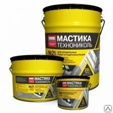 фото Мастика кровельная ТЕХНОНИКОЛЬ №21 (ТЕХНОМАСТ), ведро 3 кг