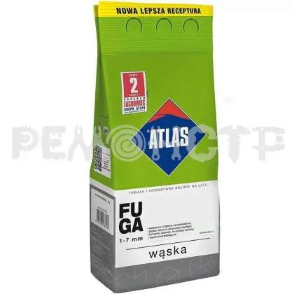 Фото №0 Затирка швов 2кг АТЛАС FUGA (136, серебряный) (алюм уп) (10/360) П