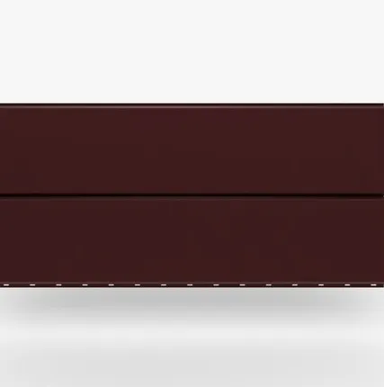 Фото №0 Сайдинг Металлический сайдинг «Евробрус» 0.45 мм RAL 3005, Винно-красный