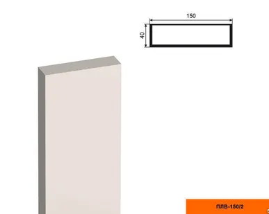 фото Декоративная пилястра ПЛВ - 150/2 (тело), 2500х40х150