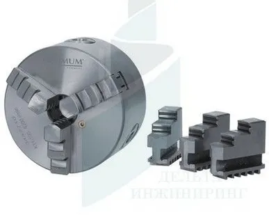 фото Прецизионный трехкулачковый токарный патрон CI3C ø 200 мм Camlock D1-4"