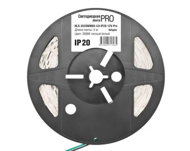 фото Лента светодиодная 71 703 NLS-3528WW60-4.8-IP20-12V-Pro R5 4.8Вт/м (уп.5м) Navigator 71703