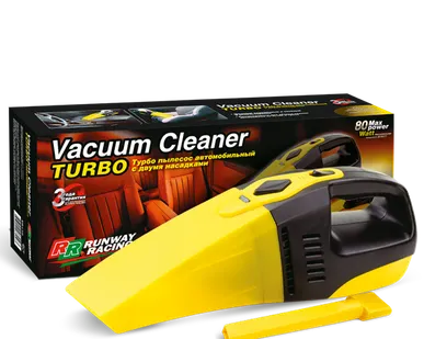 фото Турбо Пылесос автомобильный с двумя насадками 12в XD110 (RUNWAY RACING)