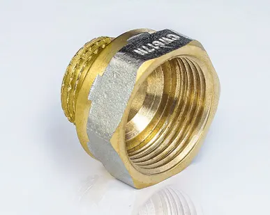 фото Переходник латунный, внутренняя/наружная резьба, 3/4"x1/2" реборда Aquasfera 9021-01