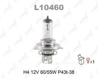 фото Лампа H4 12V 60/55W P43t-38 LYNXauto арт. L10460