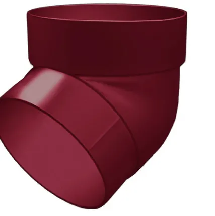 Фото №0 Колено трубы 67 град. ПВХ Grand Line бордо (RAL 3005)