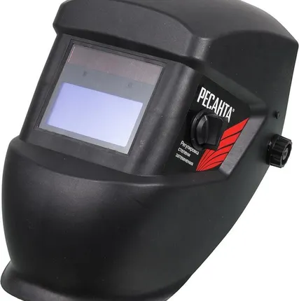 Фото №0 Маска сварочная МС-2 (с регулир. чувств.и и задержки времени; задержка откр. 0.15/0.8с; сенсор чувств. перем.; светофильтр ТСК 4000 "шлифовка") Ресанта 65/14Штука