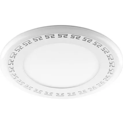 Фото №0 Светильник встраиваемый LED 6W 4000K AL2440 круг белый с подсветкой синей d120мм Feron