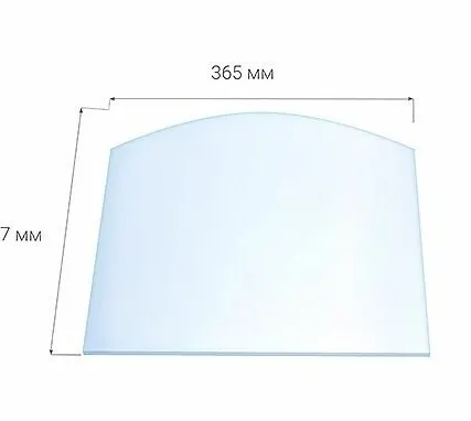 Фото №0 Стекло для каминной дверки Везувий 205 (0,317х0,365) Арка