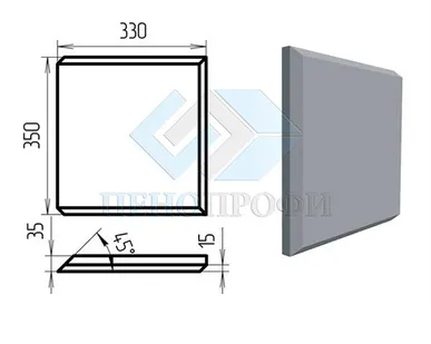 фото Фасадные рустовые камни из пенопласта (пенополистирола) боссажи РК-11 ПСБ-С-25Ф