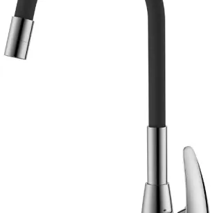 фото Смеситель Lemark Linara LM0415C-Black для кухни с гибким изливом