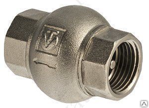 фото Клапан обратный бытовой VALTEC Клапан обратный 1/2" латунный золотник