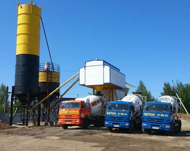 фото Мобильный бетонный завод FERRUM-MIX 60 М зимнего исполнения