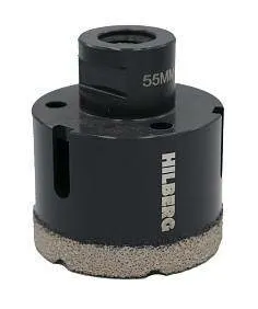 фото Коронка алмазная 55 мм с воском Super Hard, Hilberg